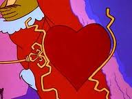 Sister's Heart Post-Grandbaby--Note it breaks the magnifying glass due to its ginormous size.