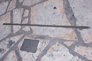 Line In the Sand at the Alamo, San Antonio, Texas